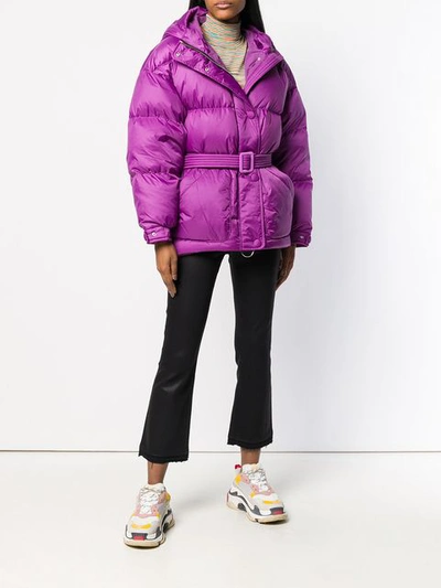 Shop Ienki Ienki Oversized Puffer Jacket - Pink In Pink & Purple