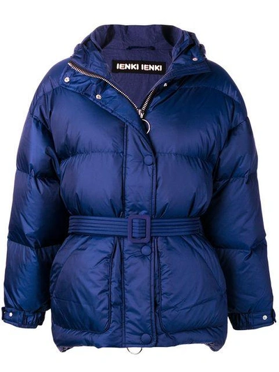 Shop Ienki Ienki Oversized Puffer Jacket - Blue