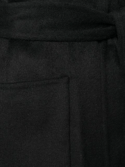 Shop Michael Michael Kors Belted Single-breasted Coat In Black