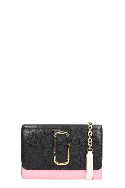 Shop Marc Jacobs Snapshot Chain Wallet In Black