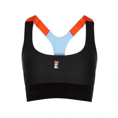 Shop P.e Nation Forecourt Stretch-jersey Bra Top In Black