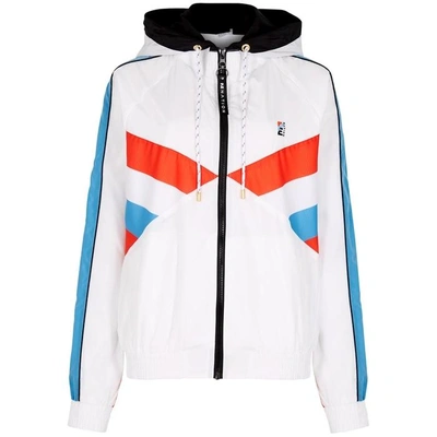 Shop P.e Nation Ruck Hooded Shell Jacket In White