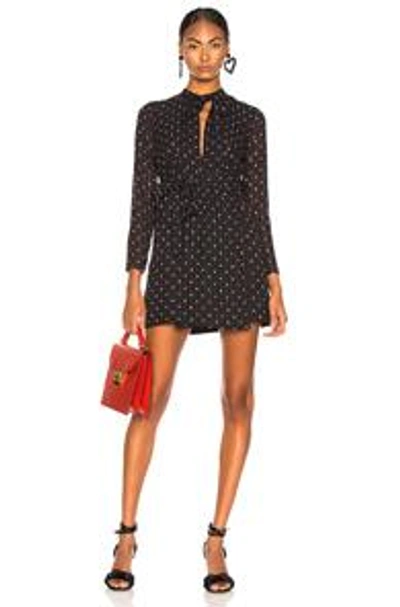 Shop Alexis Leila Dress In Blue,polka Dots. In Rio Print