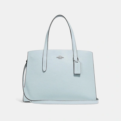 Shop Coach Charlie Carryall In Sky/silver