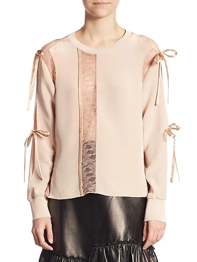 Shop 3.1 Phillip Lim / フィリップ リム Long-sleeve Silk Top In Blush