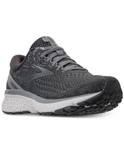 Shop Brooks Ghost 11 Running Shoes From Finish Line In Ebony/grey/silver