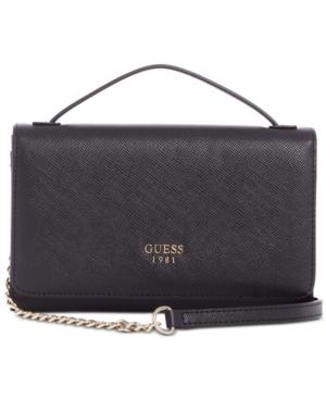 guess black crossbody purse