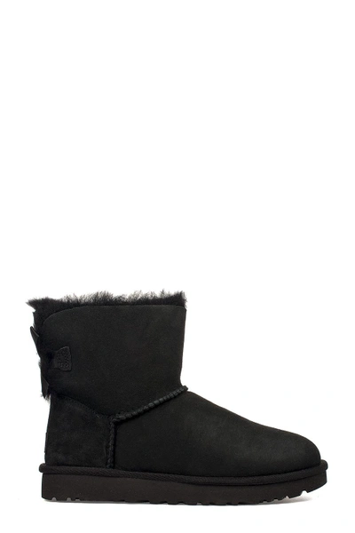 Shop Ugg Black Mini Bailey Bow Low Boot