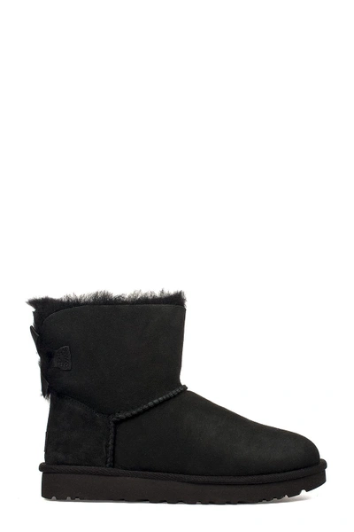 Ugg Black Mini Bailey Bow Low Boot In Black