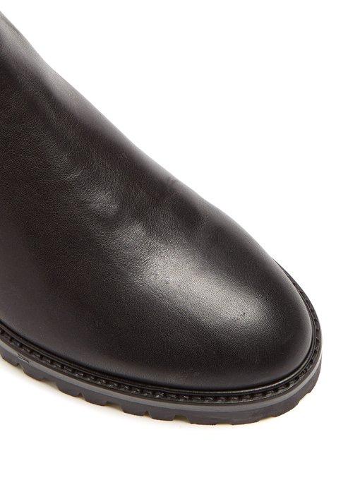 aquazzura verbier leather sock boots