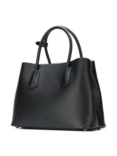 Shop Prada Shopper Tote Bag - Black
