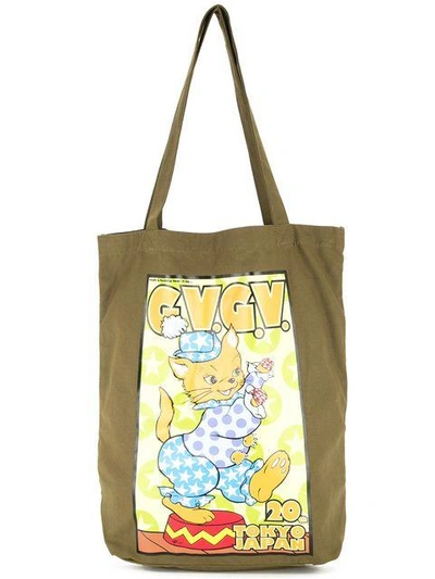 Shop Gvgv G.v.g.v. Kozik Tote Bag - Green