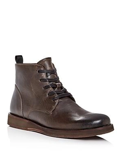 Shop John Varvatos Men's Leather Boots In Gray