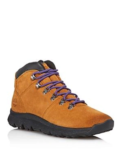 Shop Timberland Men's Suede Hiking Boots In Brown