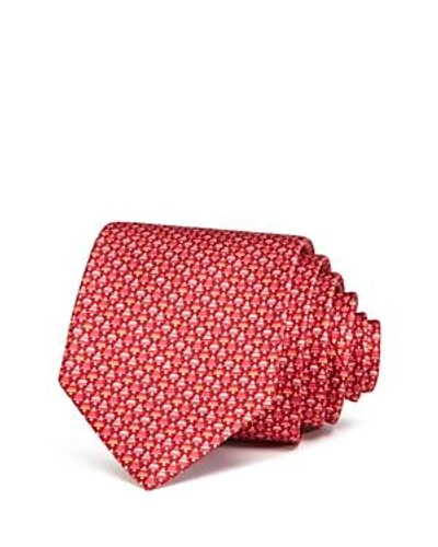 Shop Ferragamo Evergreen Tree Silk Classic Tie In Red