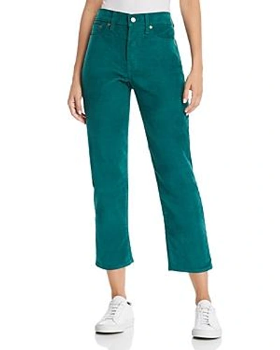 Shop Levi's Wedgie Straight Corduroy Jeans In Evergreen In 14w Evergreen Cord