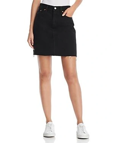 Shop Levi's Everyday Denim Skirt In Charcoal Black