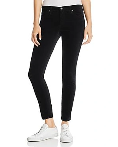 Shop Ag Velvet Ankle Legging Jeans In Super Black