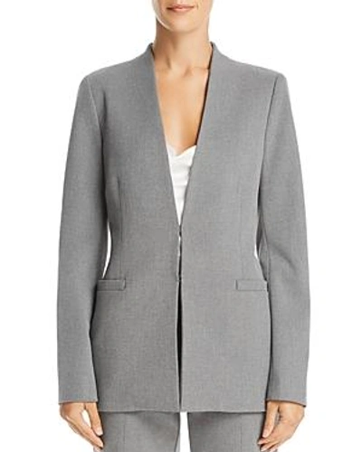 Shop Alice And Olivia Alice + Olivia Jerri Blazer In Light Gray