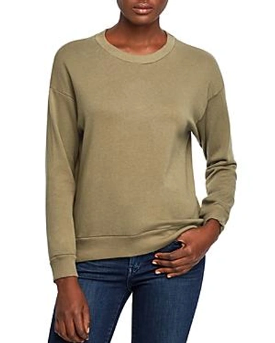 Shop Michelle By Comune Endicott Drop-shoulder Sweatshirt In Olive Branch