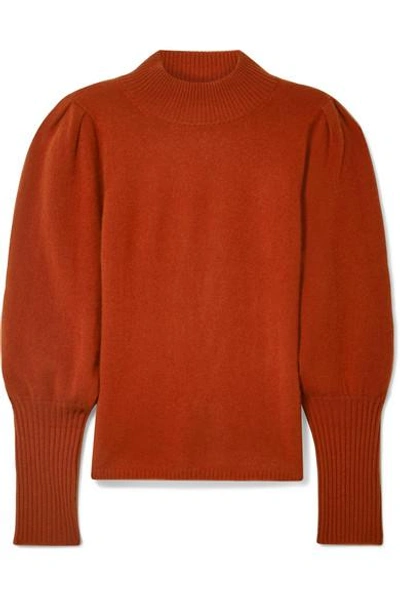 Shop Sea Cailyn Cashmere Turtleneck Sweater In Brick