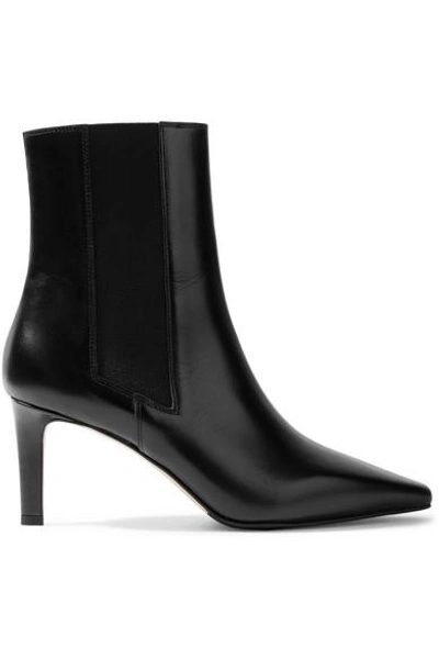 Shop Aeyde Leila Leather Ankle Boots In Black