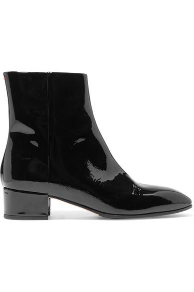 Aeyde Naomi Patent-leather Ankle Boots In Black | ModeSens