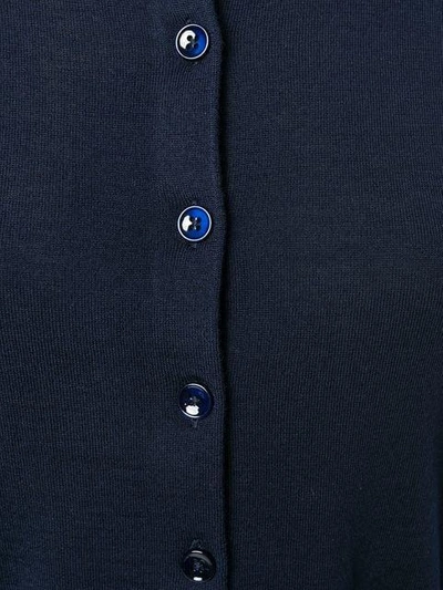 Shop Ps By Paul Smith Simple Cardigan In Blue