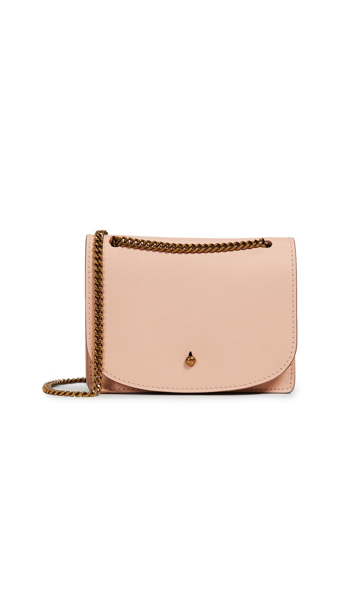 madewell chain leather crossbody bag