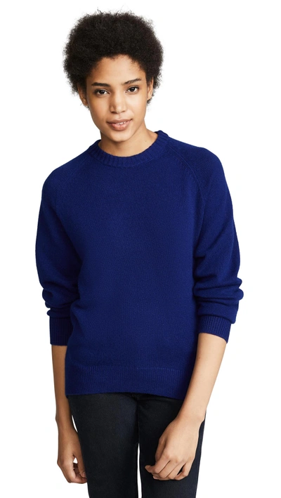 Shop Theory Cashmere Sweater In Persian Blue