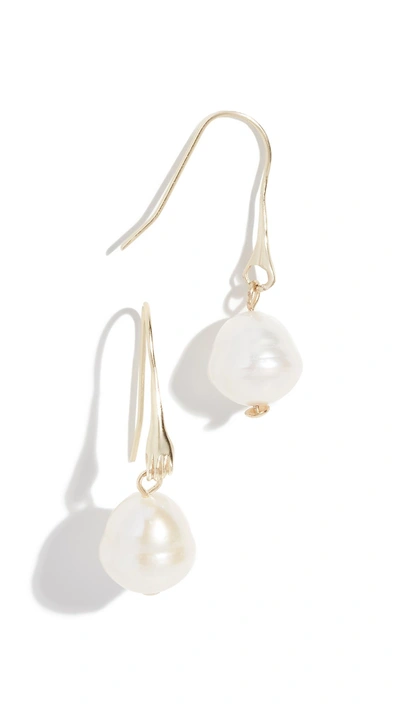 Tory Burch Surreal Pearl Earrings In Pearl gold ModeSens