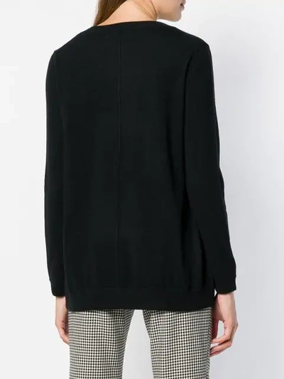 Shop Hemisphere Cashmere V-neck Sweater In Black