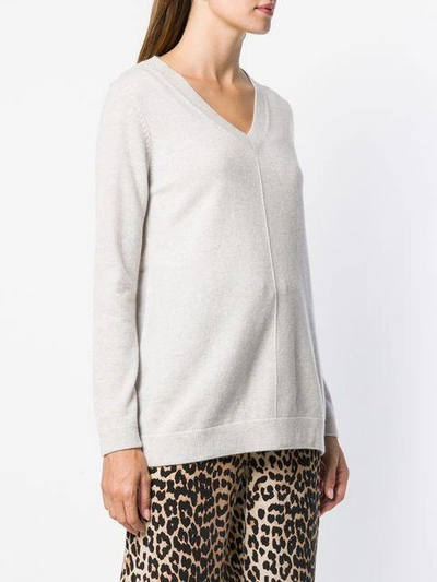 Shop Hemisphere Cashmere V-neck Sweater - White