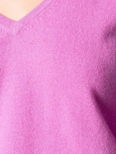 Shop Allude Drop Shoulder Sweater - Pink