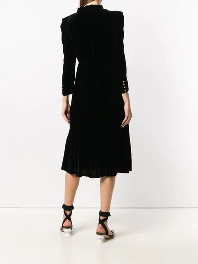 Shop Pinko Flared Dress In Black