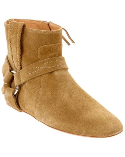 Shop Isabel Marant Etoile Ralf Suede Ankle Boot In Green