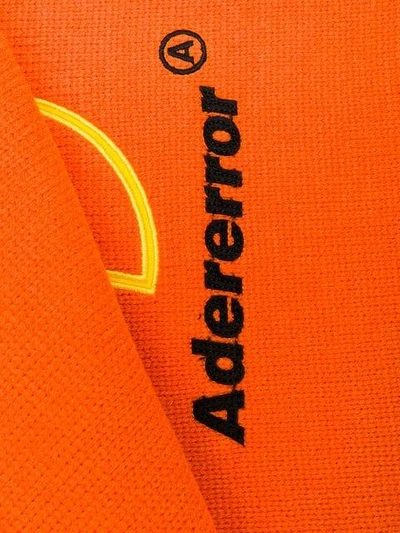 Shop Ader Error Oversized Logo Scarf In Orange