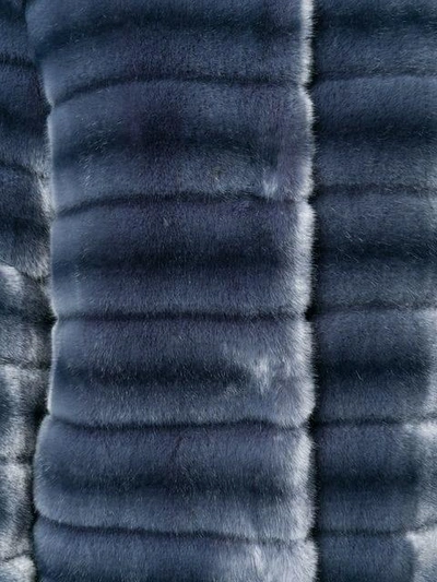 Shop Venus Faux Fur Coat In Blue