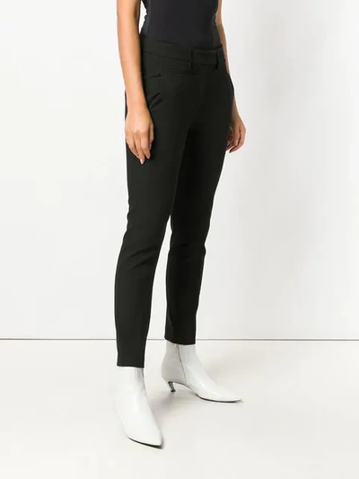 Shop Dondup Skinny Cropped Trousers - Black