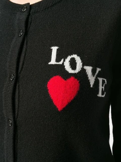 Shop Dolce & Gabbana Love Emboridered Cardigan In S9000