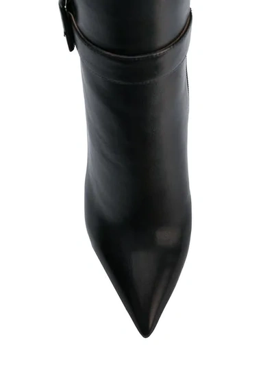 Shop Gianni Renzi Buckled Thigh High Boots In Black