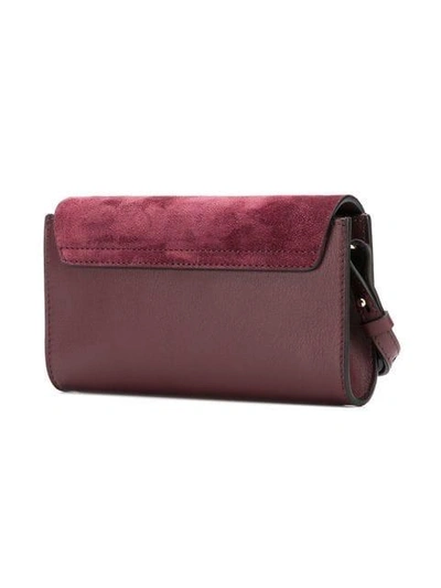 Shop Chloé Mini Faye Shoulder Bag - Red