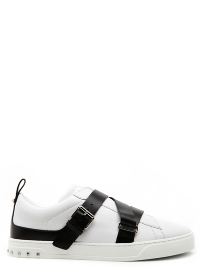 Shop Valentino 'v-punk' Shoes In Black & White
