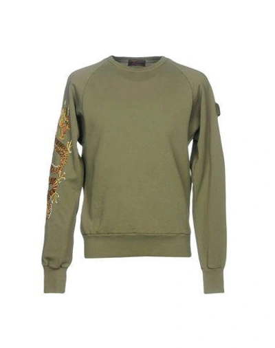 Shop Barbed Sweatshirts In Military Green