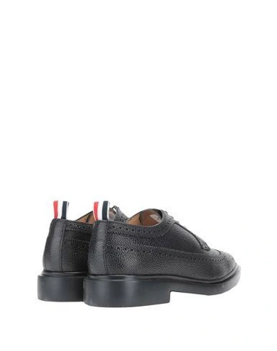 Thom Browne Pebbled Longwing Brogues In Black