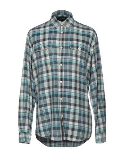 Shop Dsquared2 Shirts In Sky Blue
