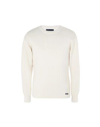 Shop Armor-lux Sweater In Ivory