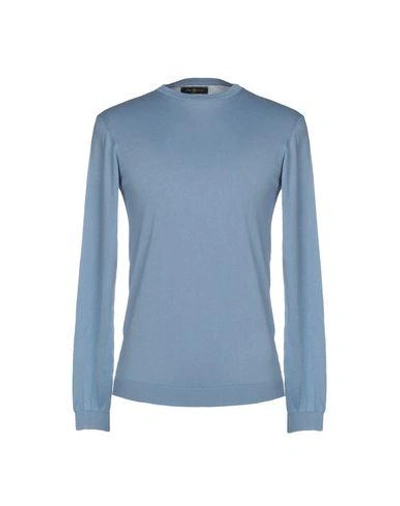 Shop Henri Lloyd Sweaters In Slate Blue