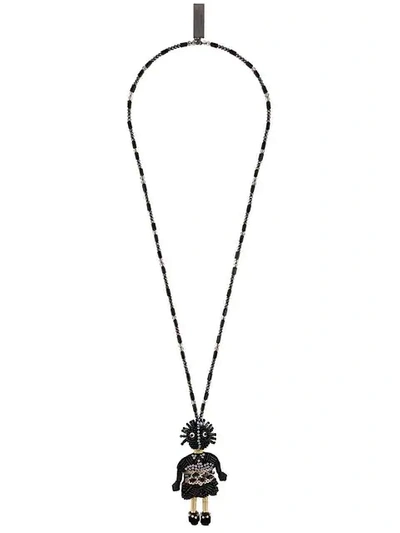 Shop Weekend Max Mara Carola Neckalce - Black