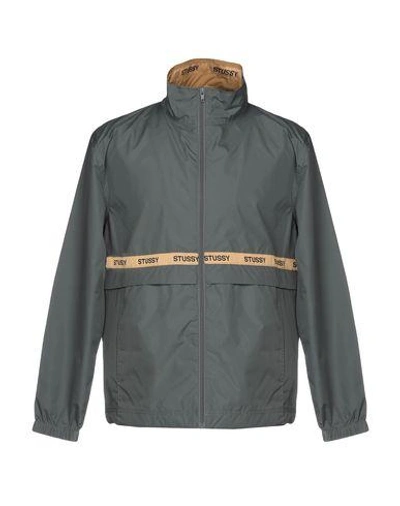 Shop Stussy Jacket In Military Green